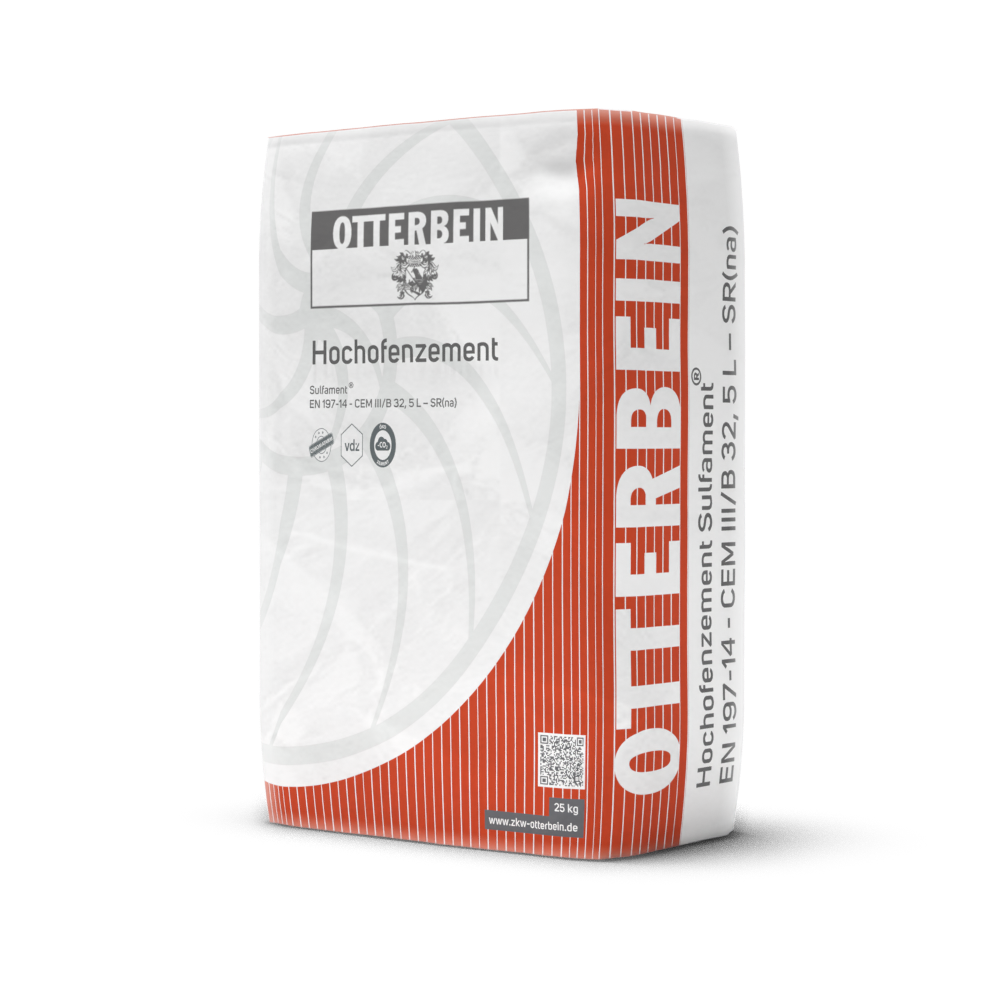 Hochofenzement, CEM-III-B-32,5 N SR/NA, Hüttensand, sulfatbeständig, OTTERBEIN, hochwertig